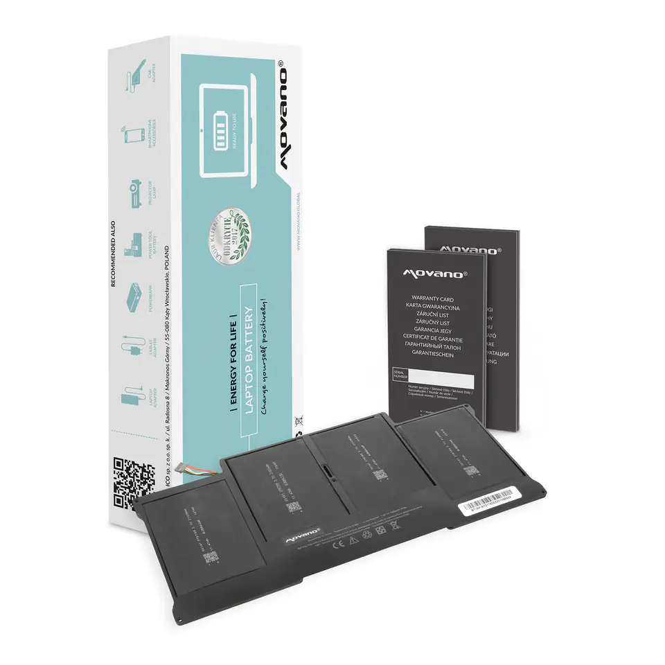 Bateria Movano do Apple MacBook Air 13" - A1377 w sklepie Wasserman.eu