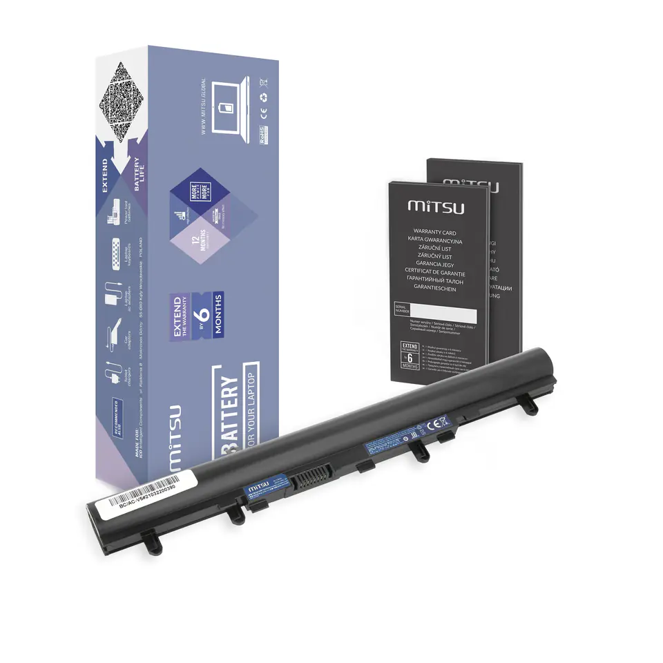 ⁨Battery for Acer Aspire V5 2200 mAh (33 Wh) 14.4 - 14.8 Volt⁩ at Wasserman.eu
