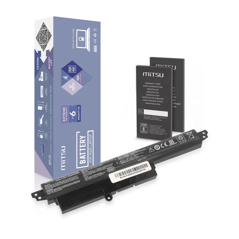 ⁨Bateria Mitsu do Asus Vivobook S200, X200⁩ w sklepie Wasserman.eu