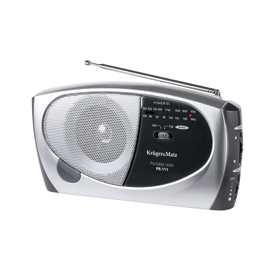 ⁨Portable radio AM / FM Kruger & Matz model PR-111⁩ at Wasserman.eu