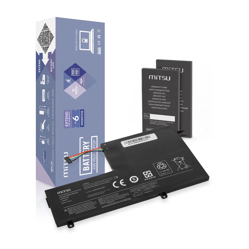 ⁨Mitsu battery for Lenovo Yoga 500, Flex 3⁩ at Wasserman.eu