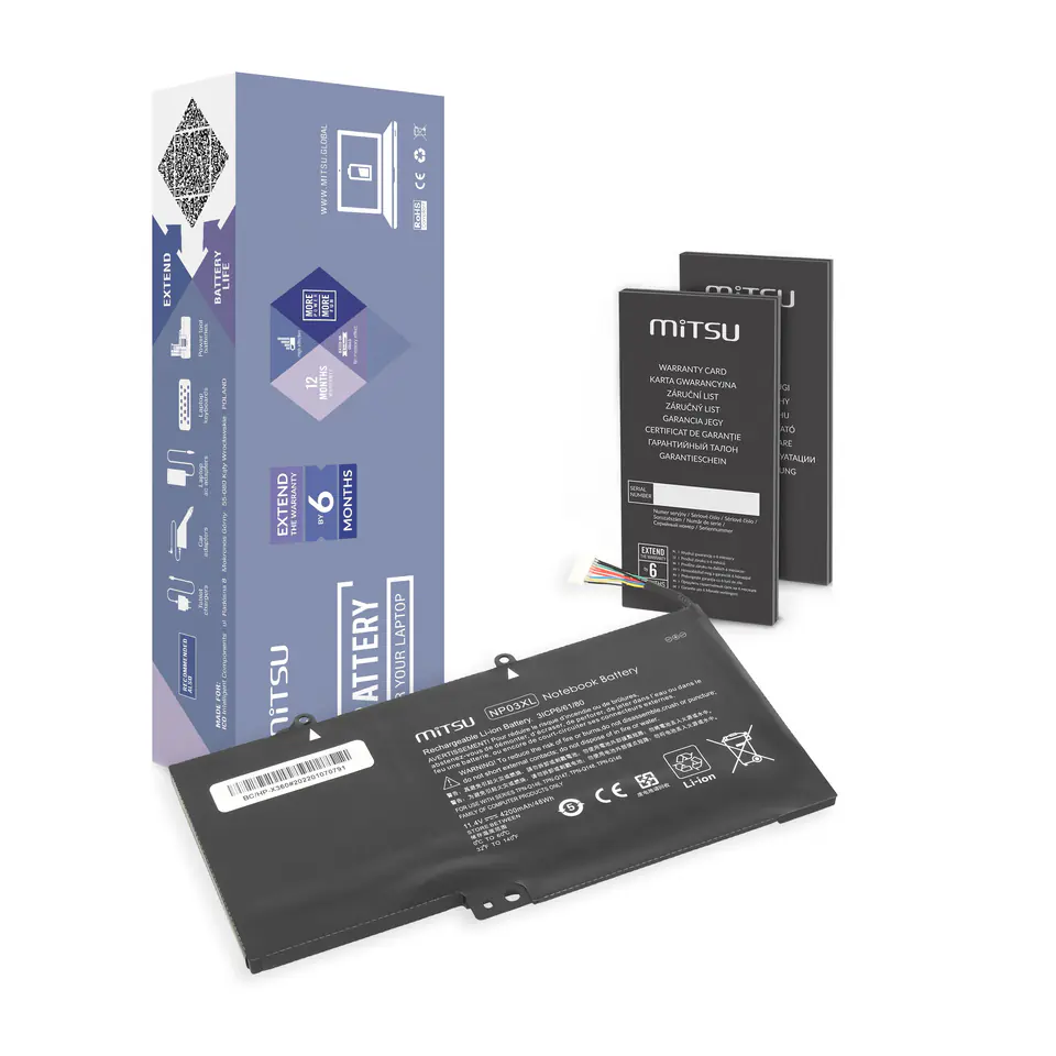 Bateria Mitsu do HP Pavilion X360 13-A, 13-B, 15-U w sklepie Wasserman.eu