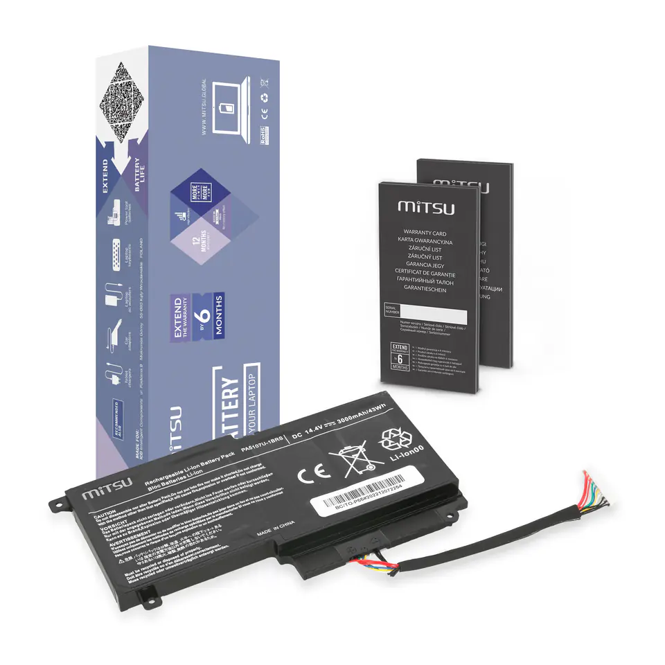 ⁨Mitsu battery for Toshiba P55, S55⁩ at Wasserman.eu