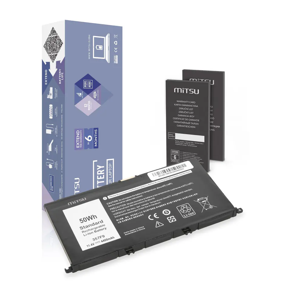 ⁨MITSU BATTERY BC/DE-7557 (DELL 4400 MAH 50 WH)⁩ at Wasserman.eu