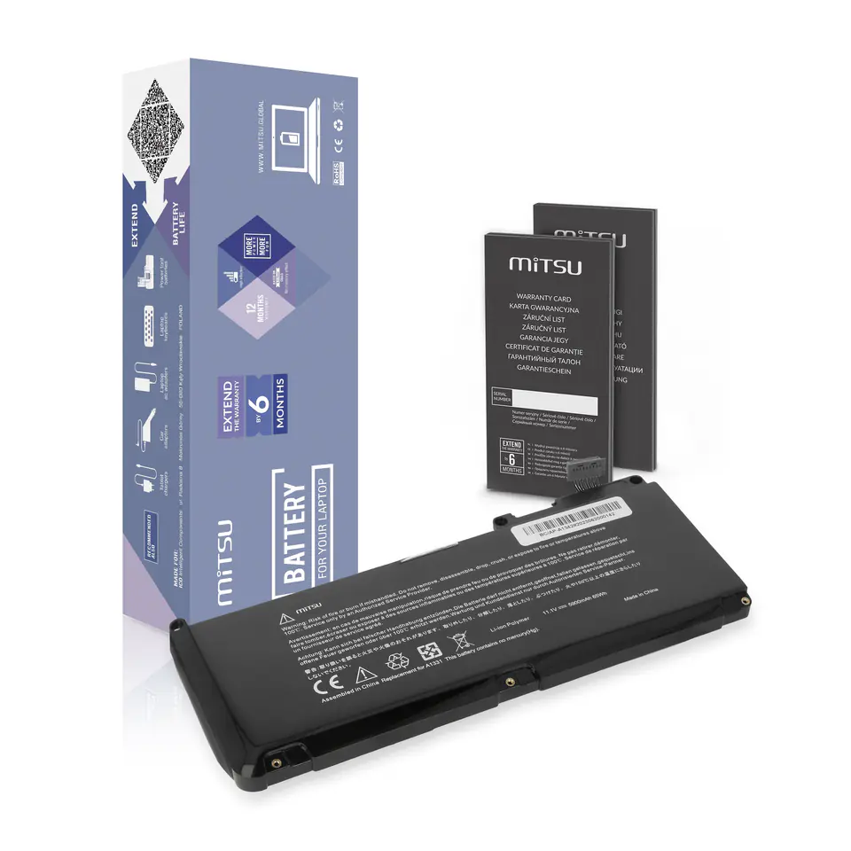 Bateria Mitsu do Apple MacBook 13 A1342 w sklepie Wasserman.eu