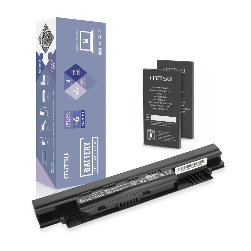 ⁨Bateria Mitsu do AsusPRO PU451, PU550, PU551⁩ w sklepie Wasserman.eu