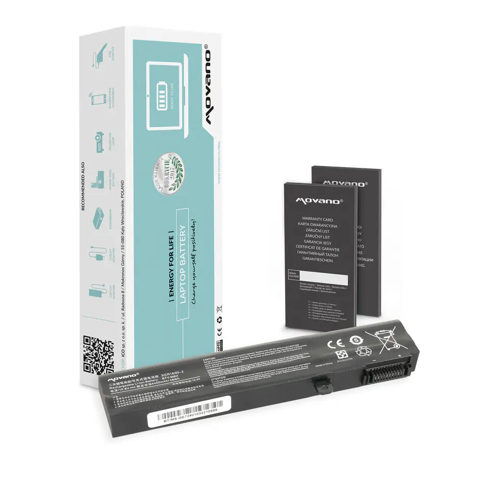 Bateria Movano do MSI GE72, GL72 w sklepie Wasserman.eu