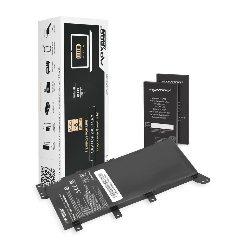 Bateria Movano Premium do Asus A555, F555, K555 (4650 mAh) w sklepie Wasserman.eu