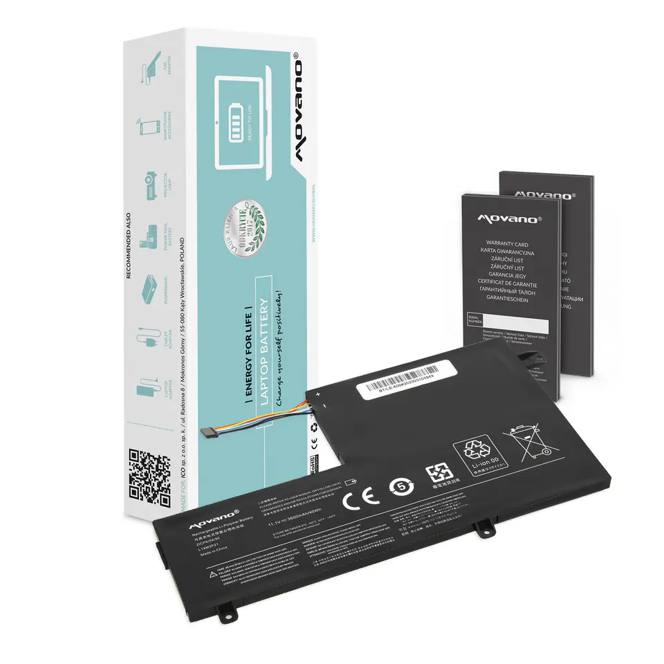 ⁨Movano battery for Lenovo Yoga 500, Flex 3⁩ at Wasserman.eu