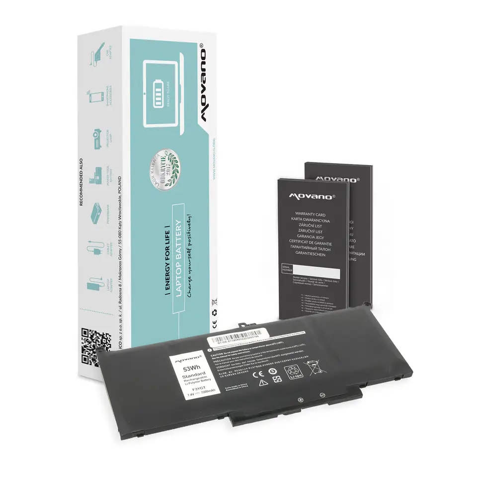 Bateria Movano do Dell Latitude 7390, 7490 w sklepie Wasserman.eu