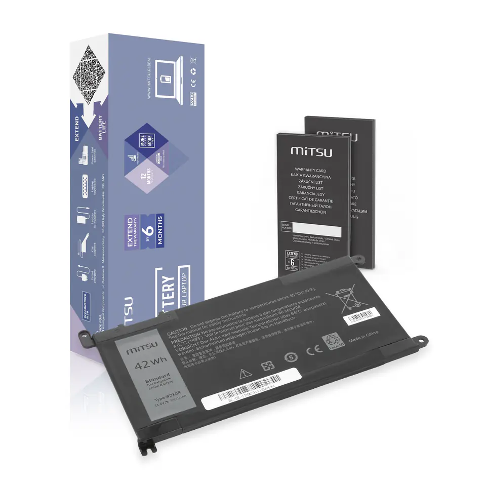 Bateria Mitsu do Dell Vostro 14 (5468), Inspiron 15 (5568) - 3600mAh w sklepie Wasserman.eu