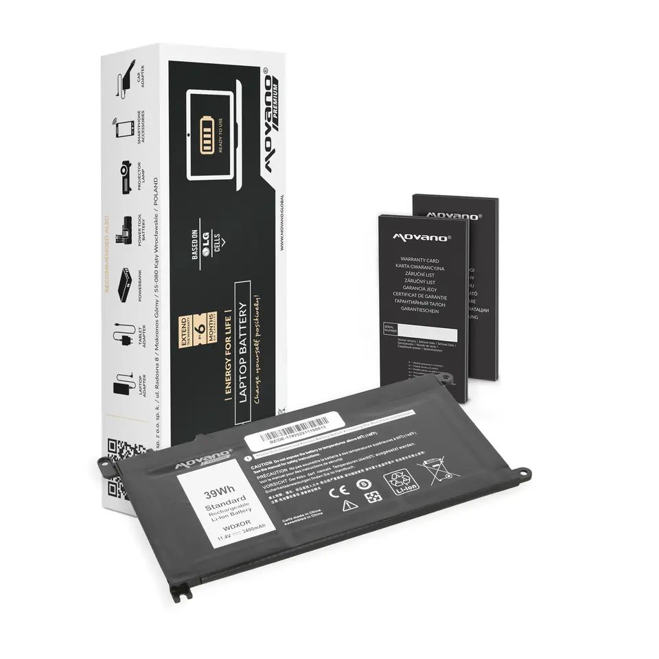 ⁨Bateria Movano Premium do Dell Vostro 14 (5468), Inspiron 15 (5568)⁩ w sklepie Wasserman.eu
