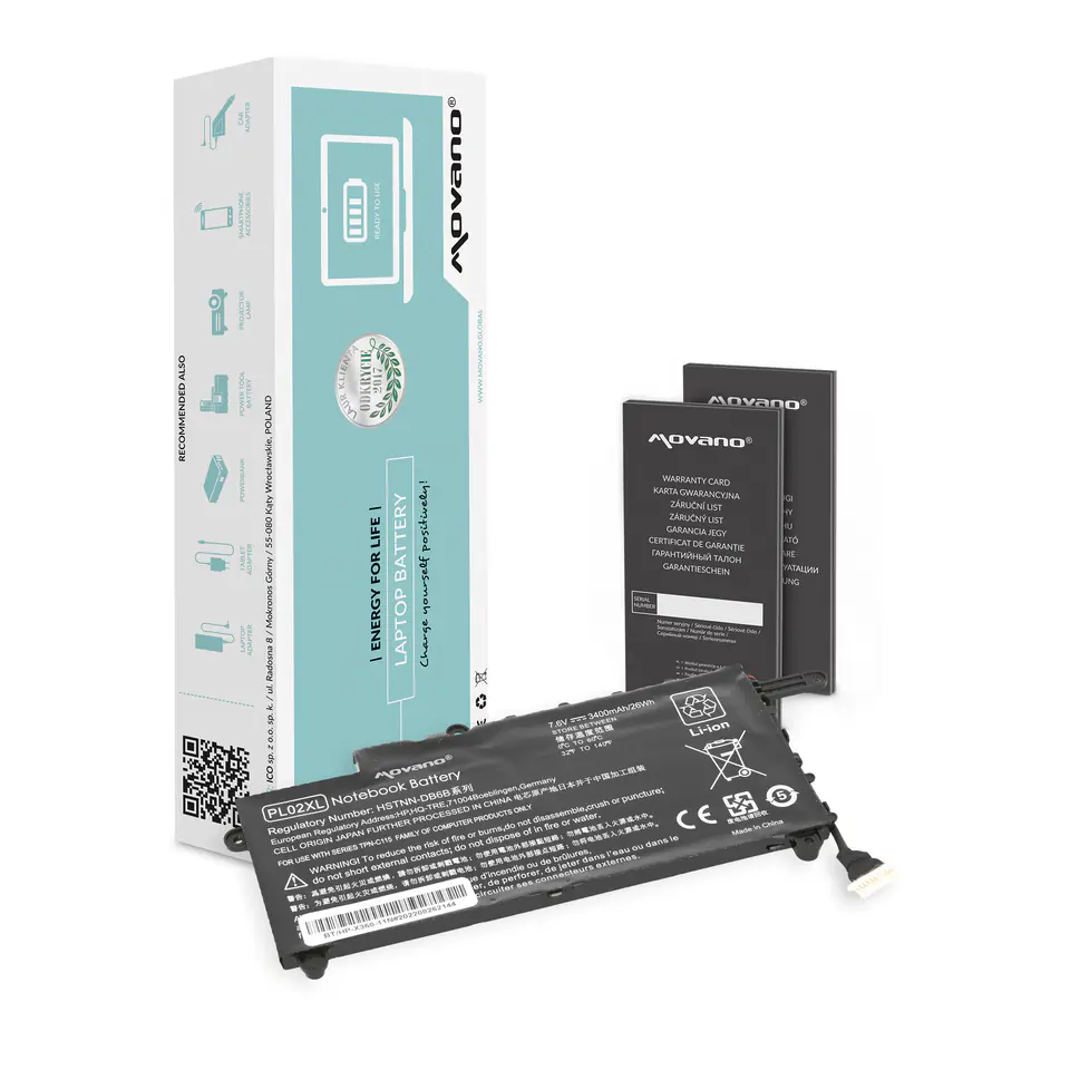 ⁨Movano Battery for HP Pavilion X360 11-N⁩ at Wasserman.eu