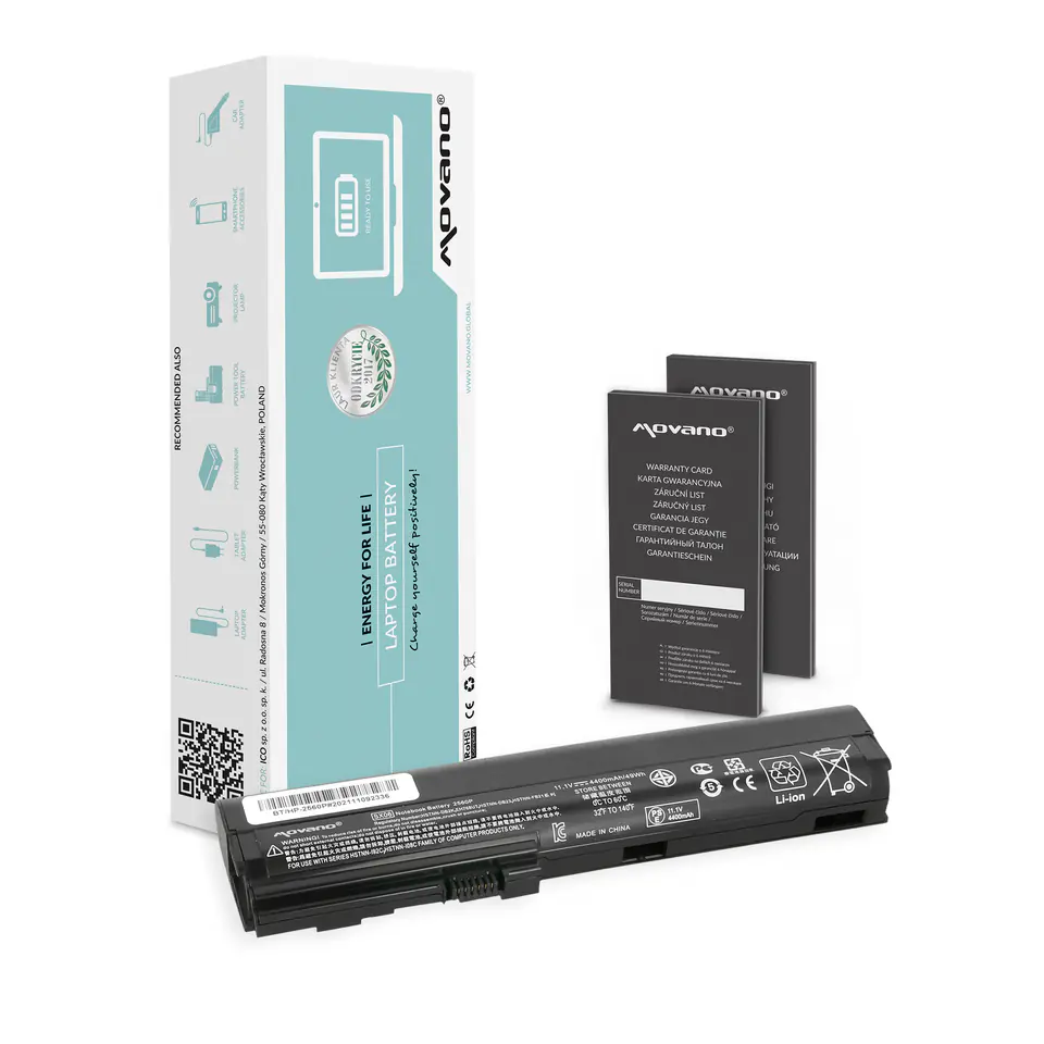 Movano battery for HP 2560p, 2570p at Wasserman.eu