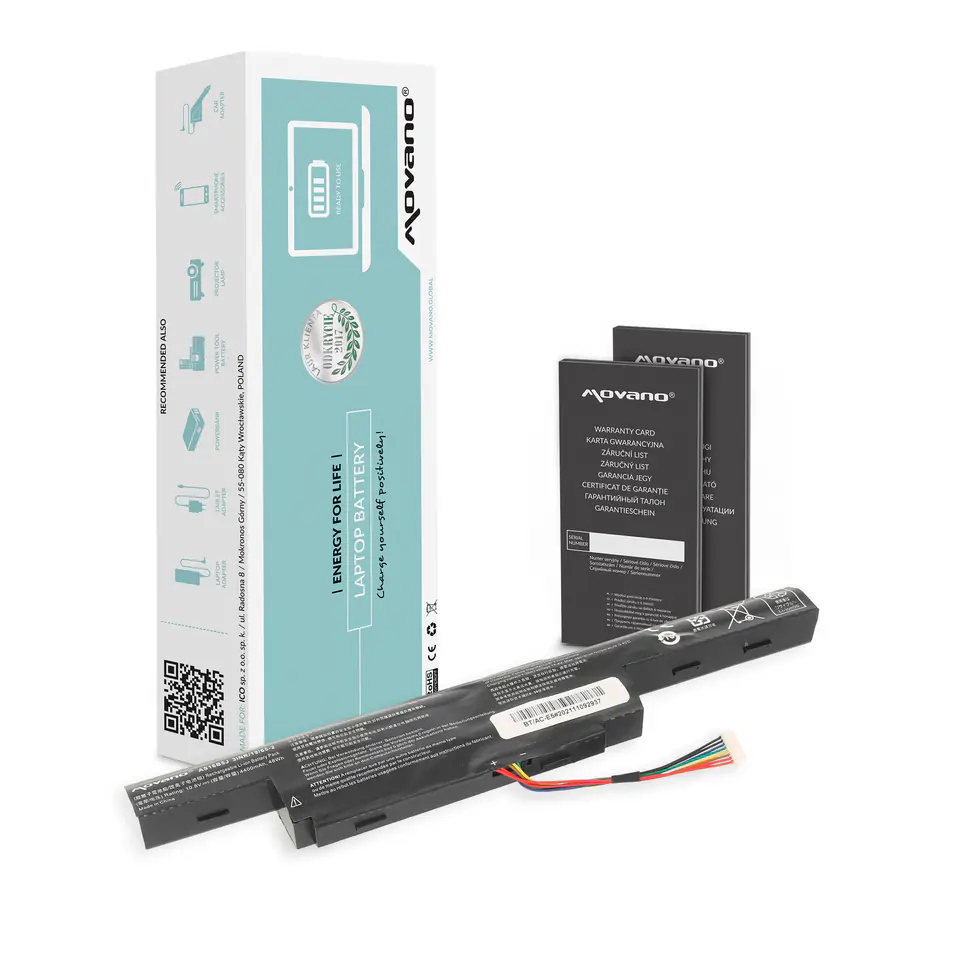 ⁨Bateria Movano do Acer Aspire E5-475, E5-575 - 10.8v⁩ w sklepie Wasserman.eu