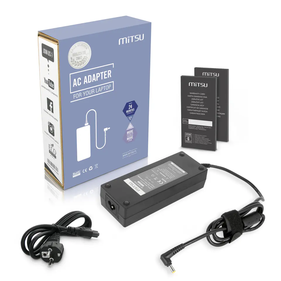 Zasilacz Mitsu 19v 7.1a (5.5x1.7) 135W do Acer w sklepie Wasserman.eu