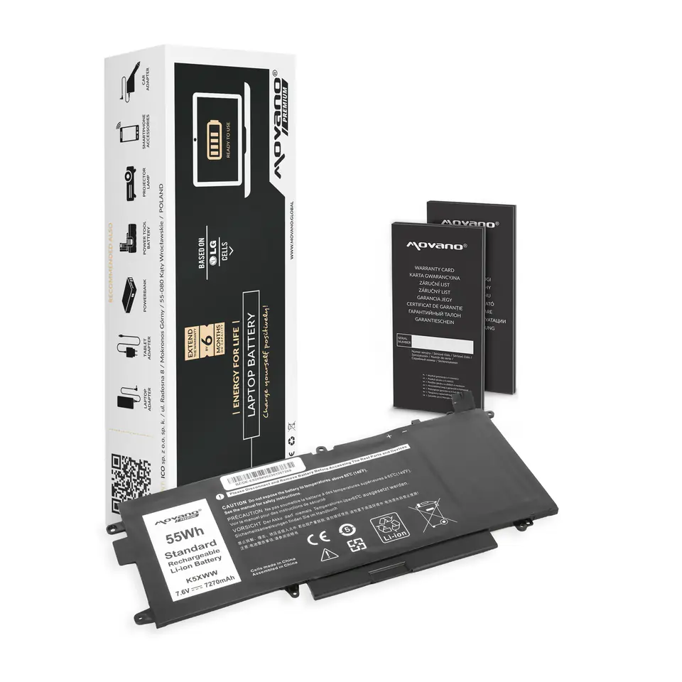 Bateria Movano Premium do Dell Latitude E5289 w sklepie Wasserman.eu