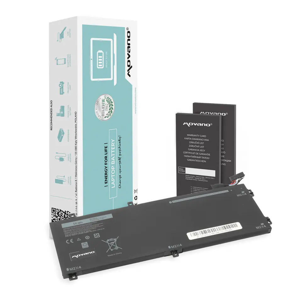 Bateria Movano do Dell XPS 15 (9550) - RRCGW w sklepie Wasserman.eu