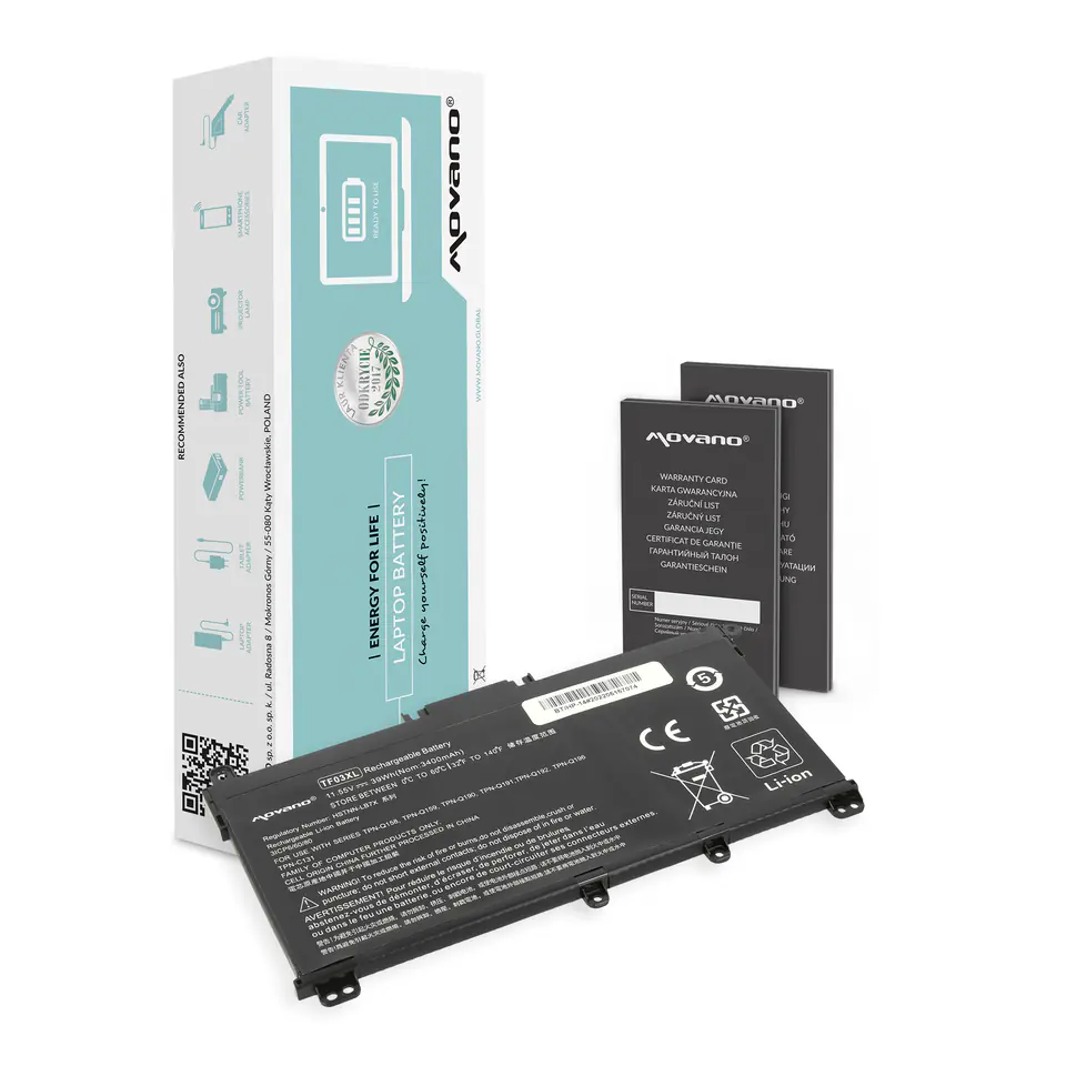 ⁨Movano battery for HP 14-BP, Pavilion 14 15⁩ at Wasserman.eu