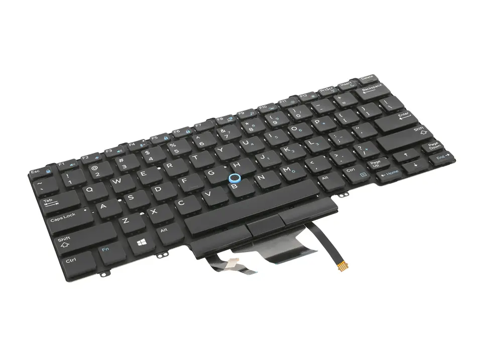 ⁨Laptop keyboard for Dell Latitude 5490. 7490 (backlit, trackpoint)⁩ at Wasserman.eu