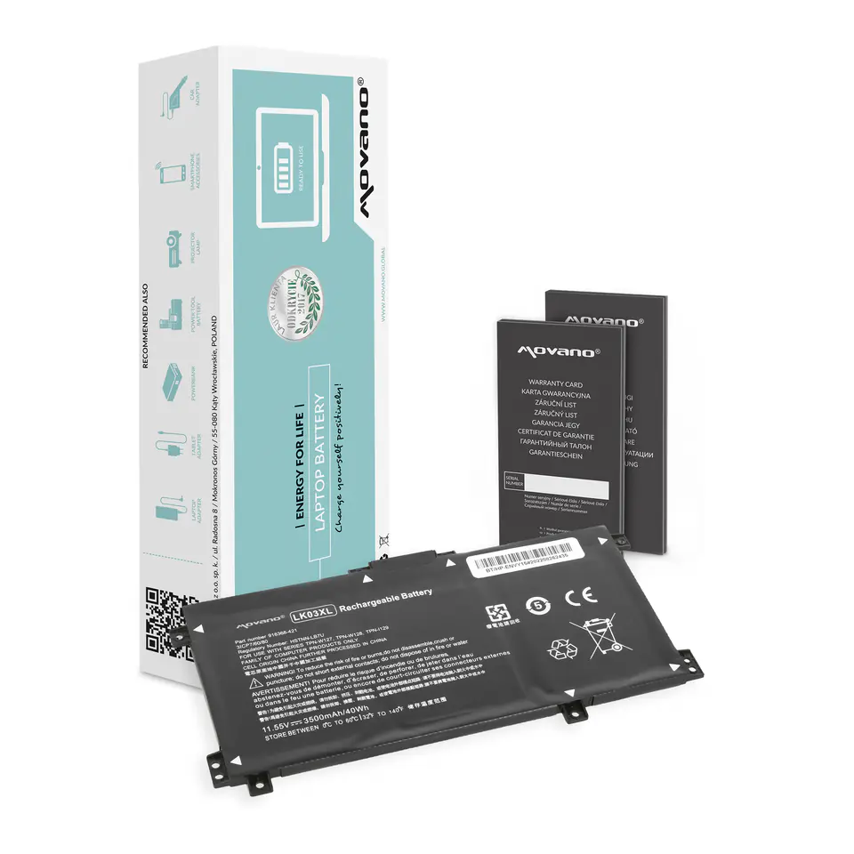 ⁨Movano Battery for HP Envy 17, x360 15⁩ at Wasserman.eu