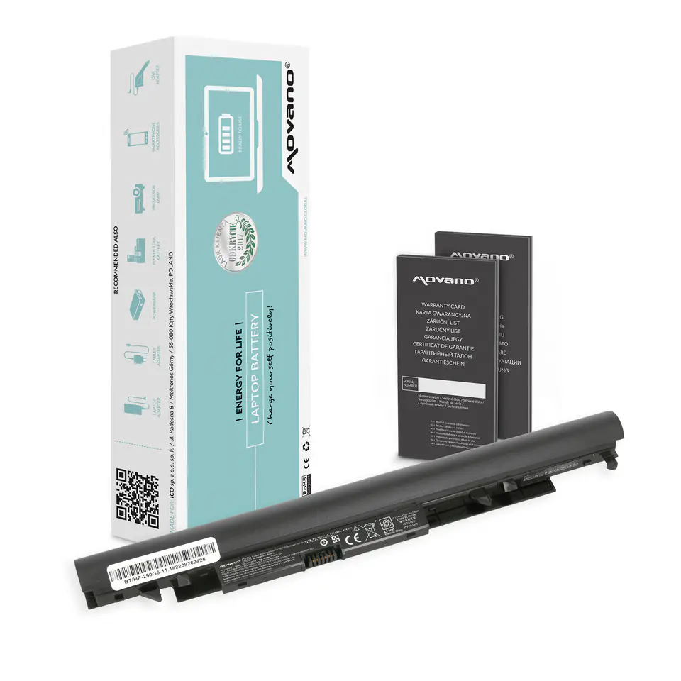 ⁨Bateria Movano do HP 250 G6 - 11.1V⁩ w sklepie Wasserman.eu