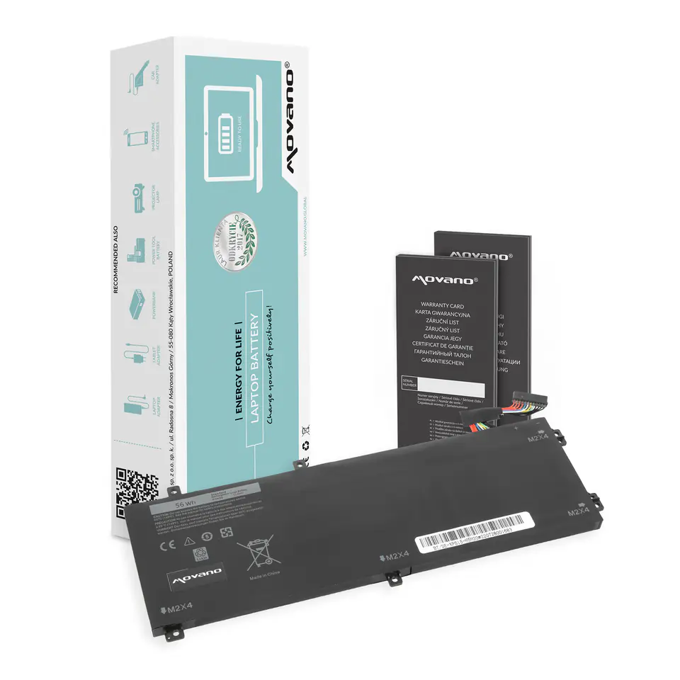 ⁨Bateria Movano do Dell XPS 15 (9550) - H5H20⁩ w sklepie Wasserman.eu