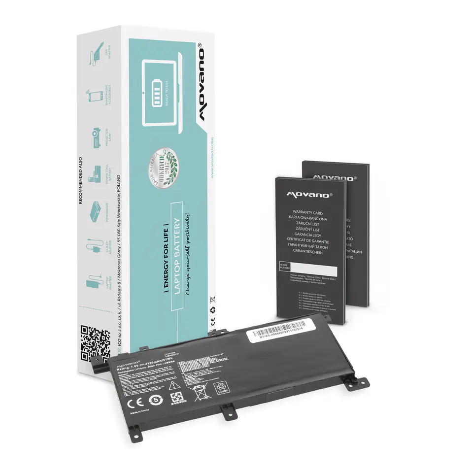 ⁨Bateria Movano do Asus X556, X556U⁩ w sklepie Wasserman.eu