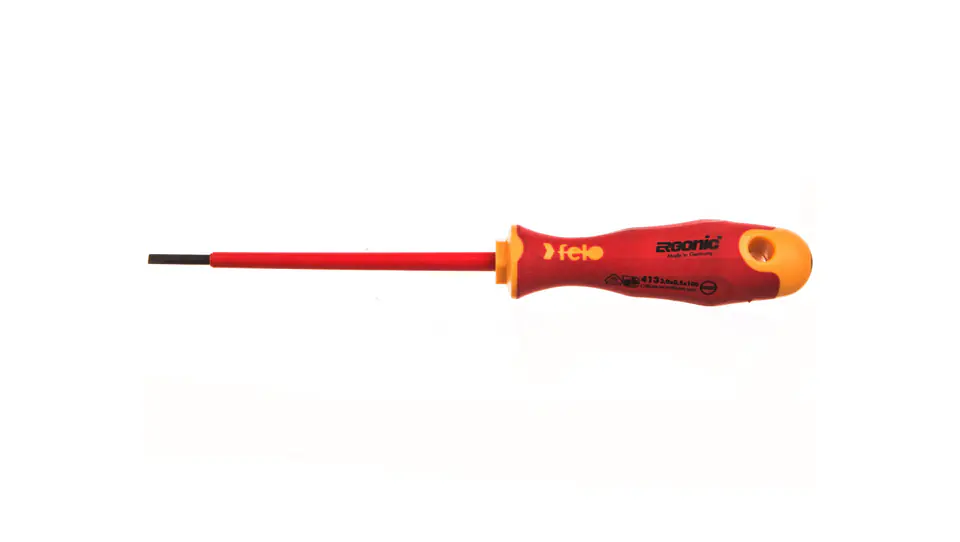 ⁨Slotted screwdriver 3,0 x 0,5 insulated 1000V Ergonic 400 VDE 41303090⁩ at Wasserman.eu