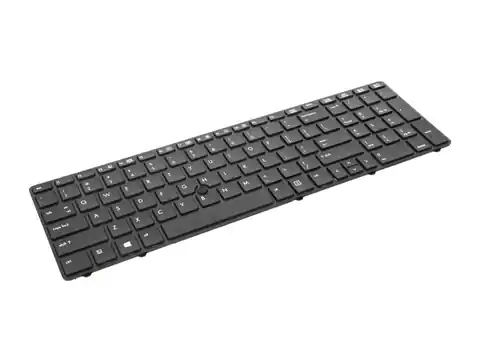 ⁨Klawiatura laptopa do HP EliteBook 8560P, 8570P czarna (trackpoint)⁩ w sklepie Wasserman.eu