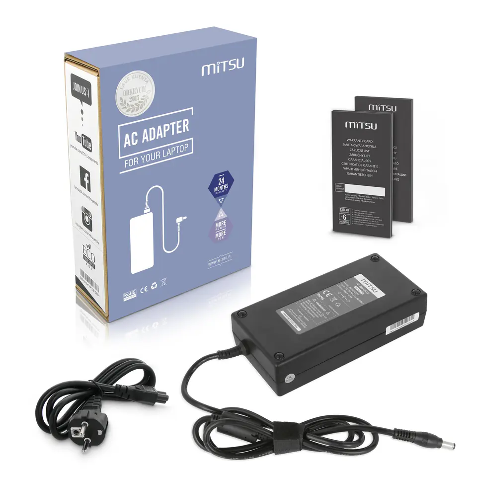 Zasilacz Mitsu 19v 7.9a (5.5x2.5) 150W do Asus, MSI, Acer, itd w sklepie Wasserman.eu