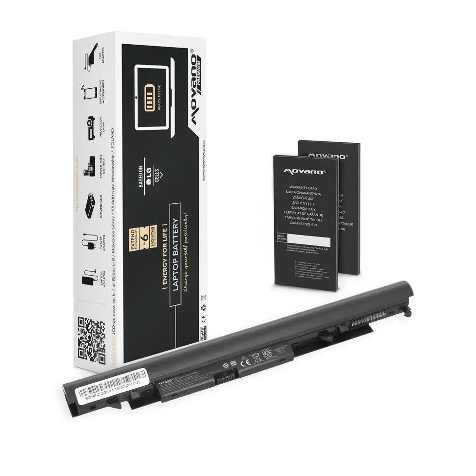 ⁨Bateria Movano Premium do HP 250 G6 - 11.1V⁩ w sklepie Wasserman.eu