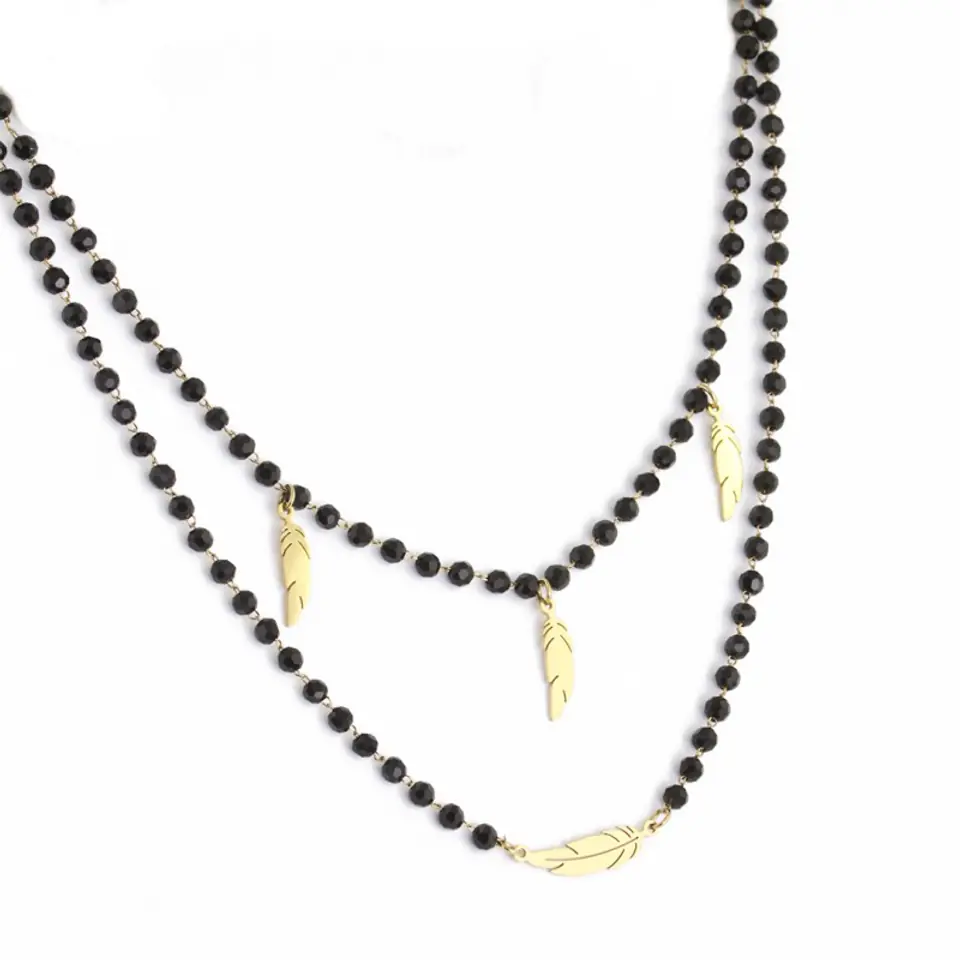 ⁨Naszyjnik stal chirurgiczna pozłacana NST1319⁩ w sklepie Wasserman.eu