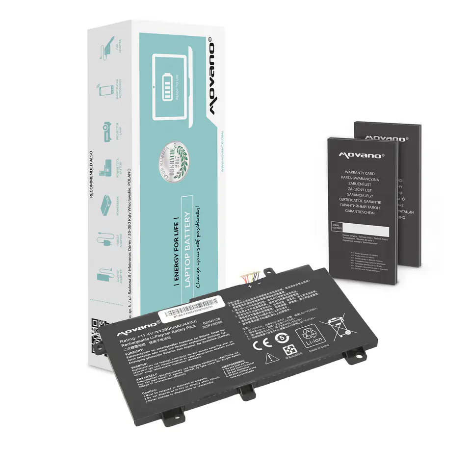 ⁨Bateria Movano do Asus TUF Gaming FX504, FX505, FX80G⁩ w sklepie Wasserman.eu