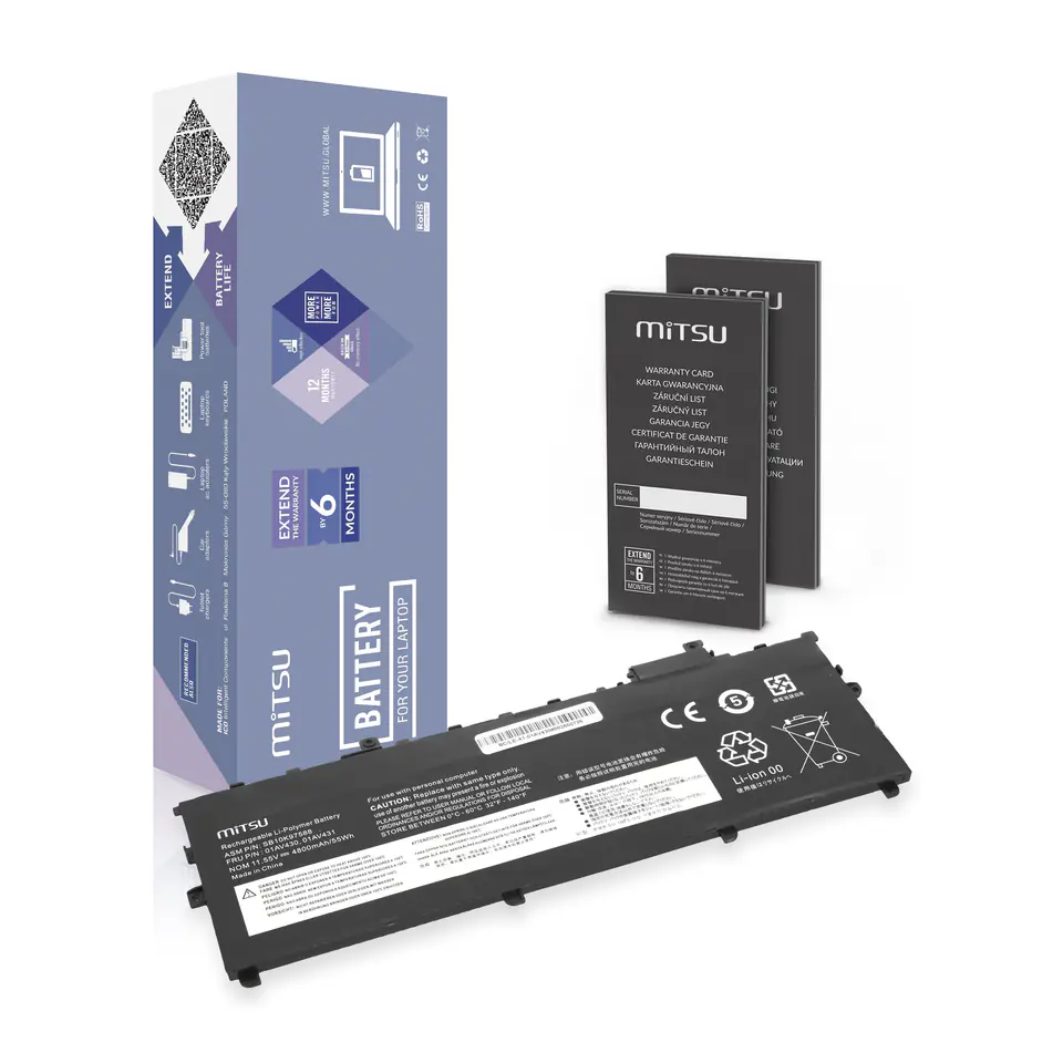 ⁨MITSU LENOVO THINKPAD X1 CARBON 4800mAh 11,55⁩ at Wasserman.eu