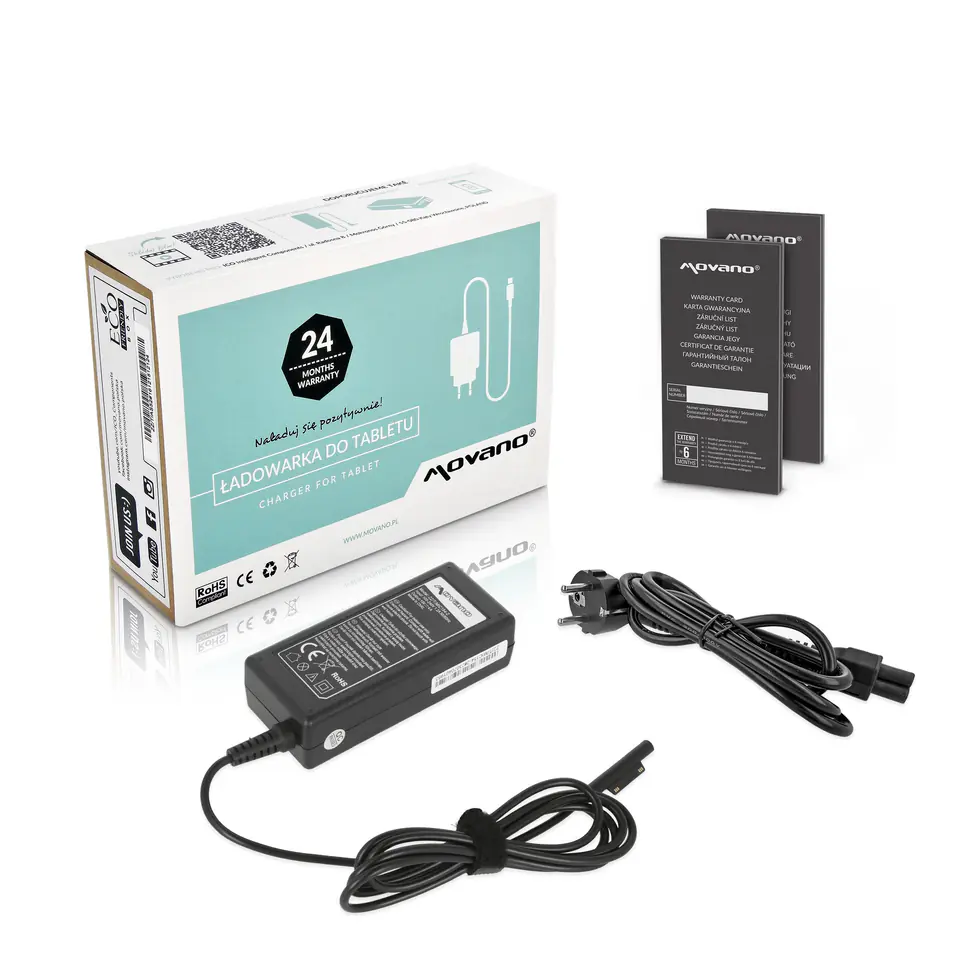 Zasilacz Movano 15v 4a (multipin) 60W do Tablet Microsoft 1796 w sklepie Wasserman.eu