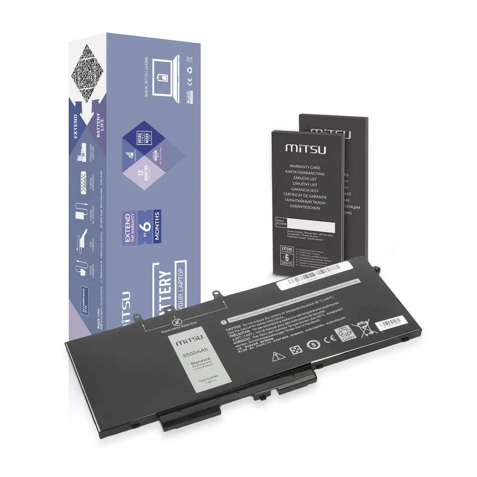 ⁨MITSU DELL LATITUDE 8500mAh 64,6Wh 7,6V⁩ at Wasserman.eu
