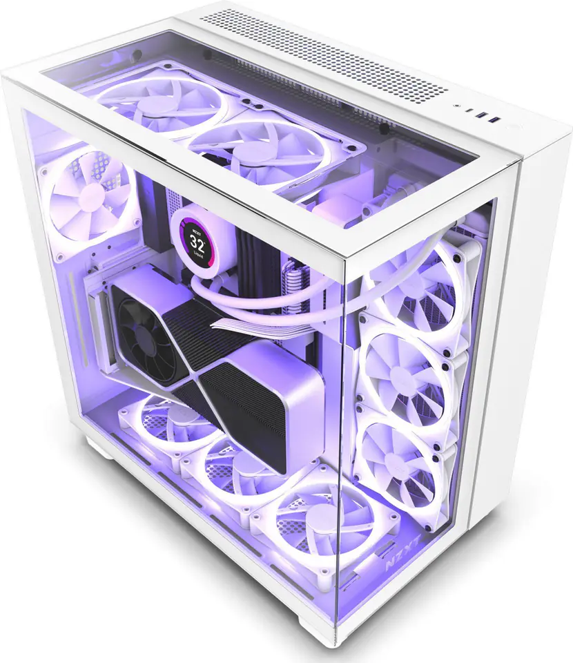 ⁨NZXT H9 Elite Midi Tower White⁩ at Wasserman.eu