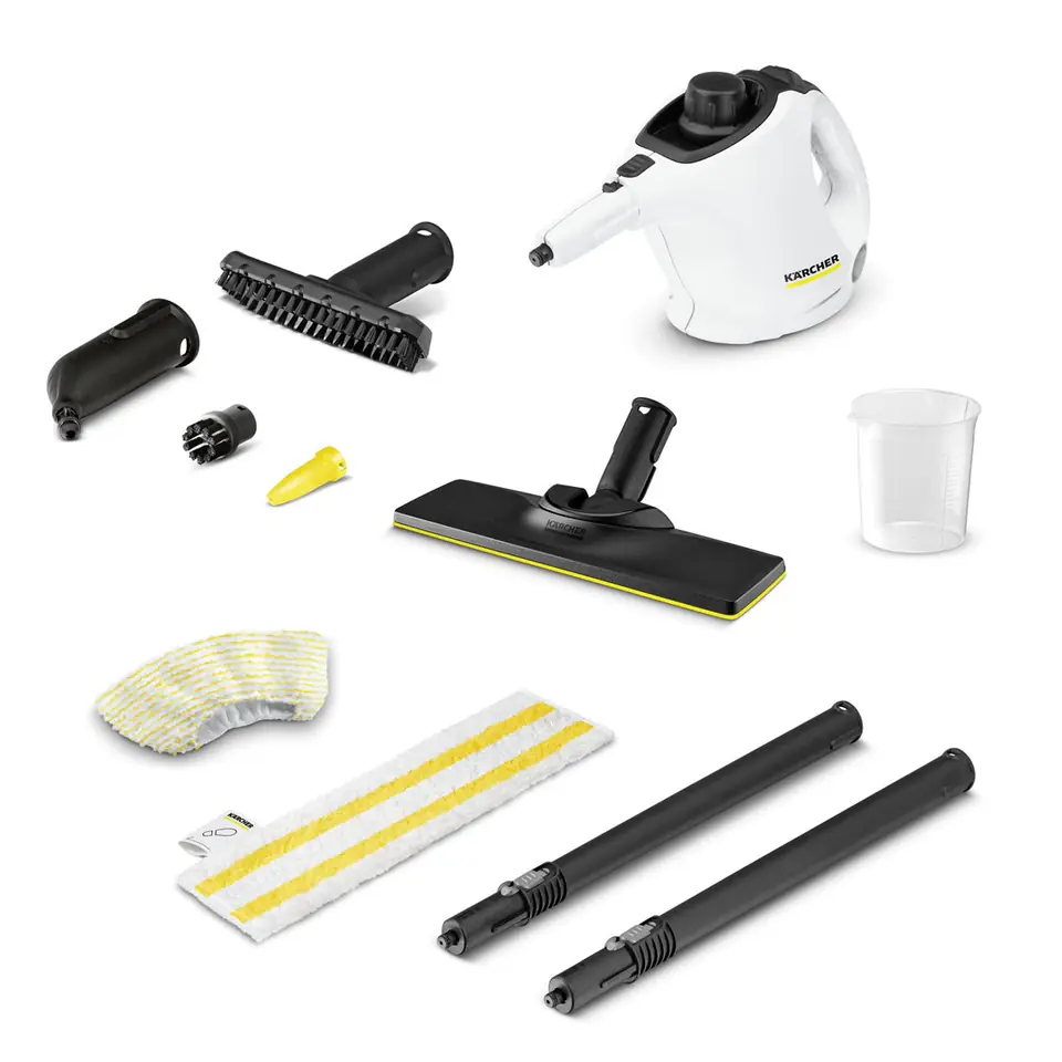 ⁨Kärcher SC 1 EasyFix Portable steam cleaner 1200 W Black, White⁩ at Wasserman.eu