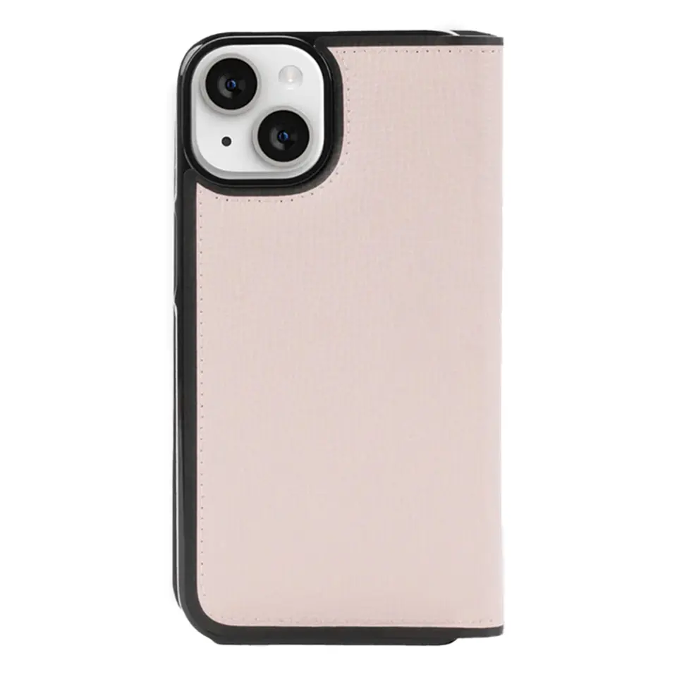 ⁨Kate Spade New York Wrap Folio Case - Skórzane etui z klapką iPhone 15 (Pale Vellum)⁩ w sklepie Wasserman.eu