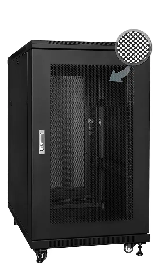 ⁨S6115DPII/B - szafa Rack 19'' - 600x1000x15U⁩ w sklepie Wasserman.eu