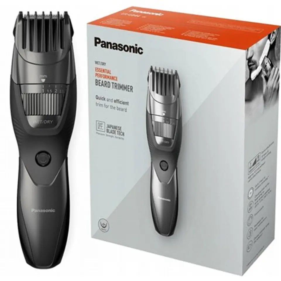 ⁨Panasonic ER-GB44 beard trimmer Wet & Dry Black⁩ at Wasserman.eu