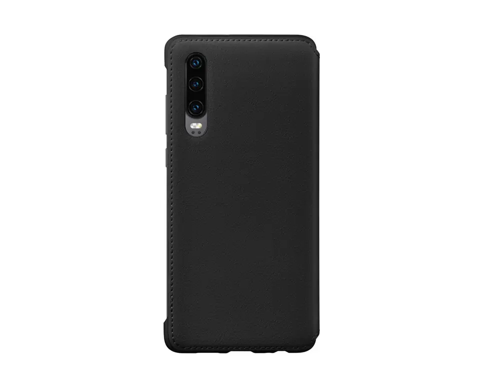 ⁨Huawei P30 PU Wallet Black⁩ w sklepie Wasserman.eu