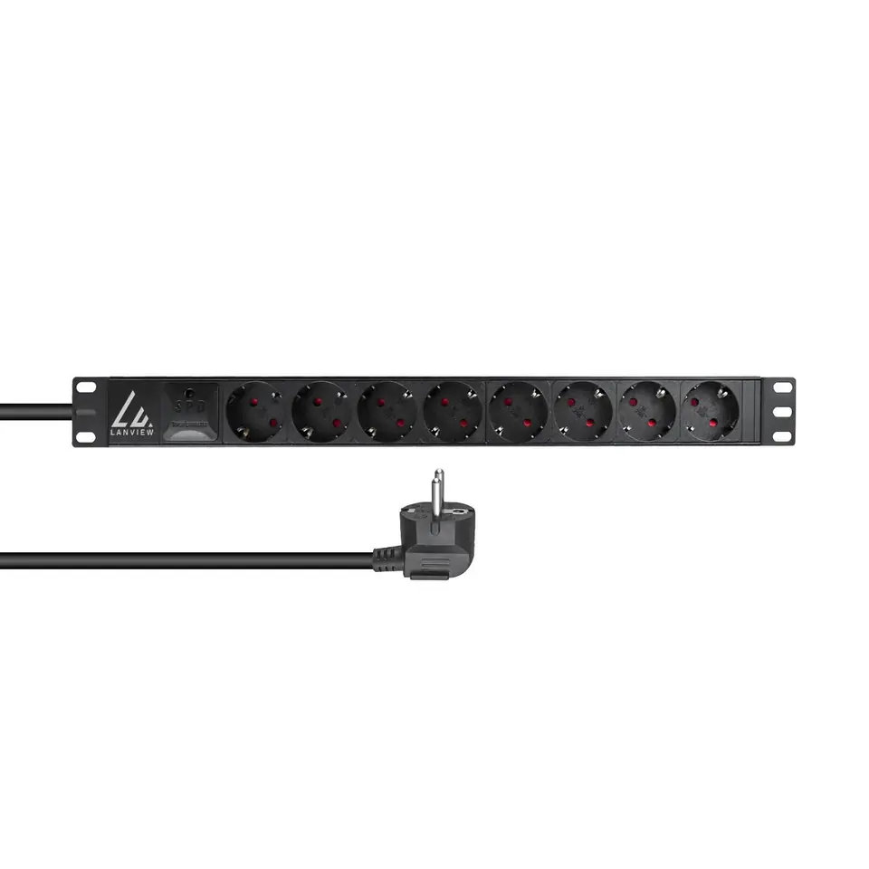 ⁨Lanview 19´´ Rack mount power strip,⁩ w sklepie Wasserman.eu