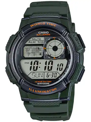 ⁨ZEGAREK MĘSKI CASIO AE-1000W 3AVDF (zd073b) - WORLD TIME + BOX⁩ w sklepie Wasserman.eu