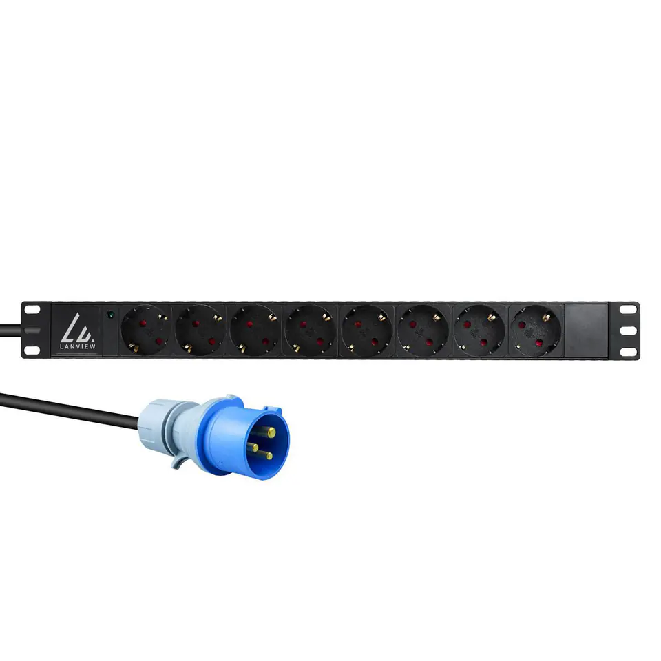 ⁨Lanview 19'' rack mount power strip,⁩ w sklepie Wasserman.eu