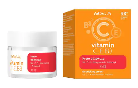 ⁨GRACJA Vitamin C.E.B3 Krem odżywczy 50 ml⁩ w sklepie Wasserman.eu
