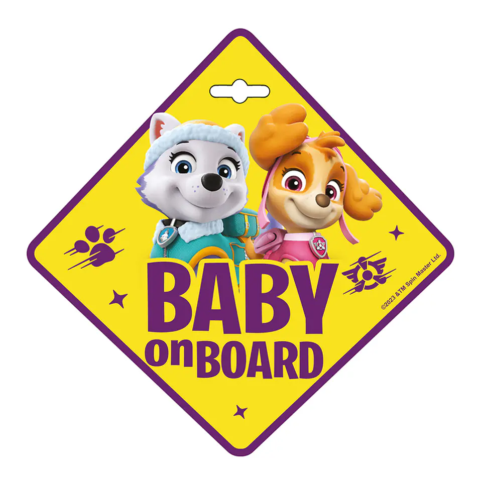 ⁨TABLICZKA BABY ON BOARD PSI PATROL GIRLS⁩ w sklepie Wasserman.eu