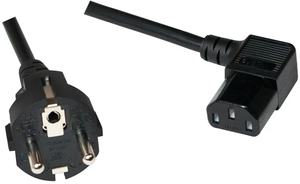 ⁨Power cable LOGILINK Schuko CEE 7/7 (plug) - Schucko C13 (socket) 3m. CP118⁩ at Wasserman.eu