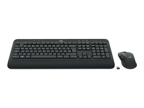 ⁨Logitech Advanced MK545 keyboard RF Wireless English Mouse included Black⁩ at Wasserman.eu
